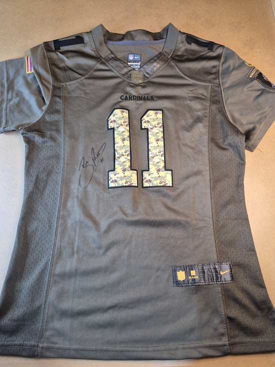 NFL Tops - Arizona Cardinals #11 Fitzgerald SIGNED Camo Jersey